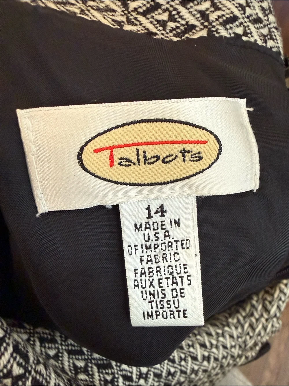 Talbots Gray Textured Wool Blend Sheath Dress Size 14 - Picture 6 of 7